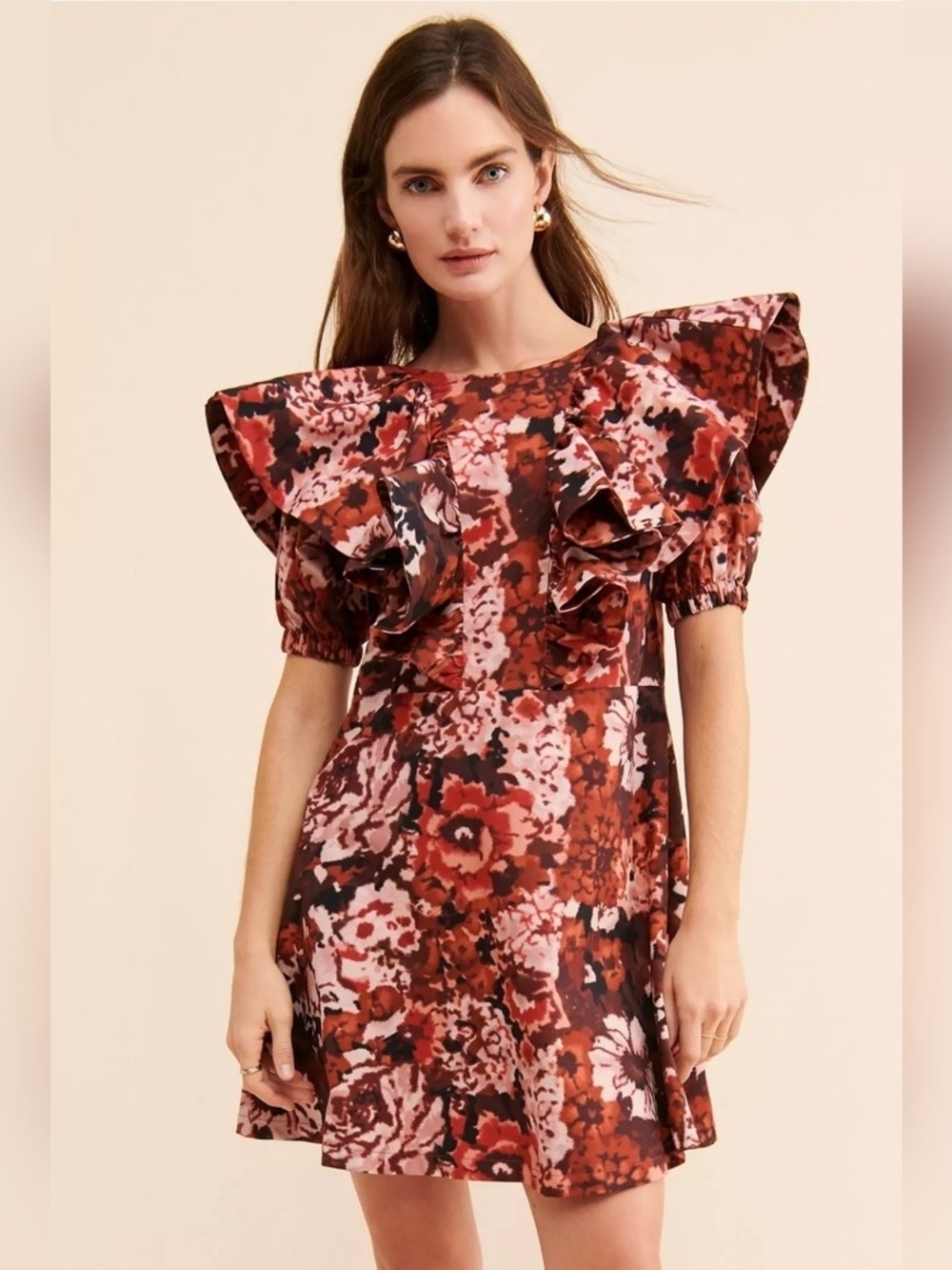 Damson Madder Goldie Ruffle Frill Dress